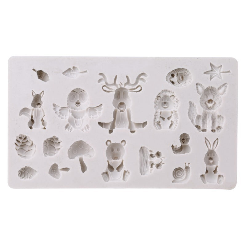 Forest Animal Squirrel Silicone Mold – Perfect for Fondant & Cake Decorating - Decor Cravings