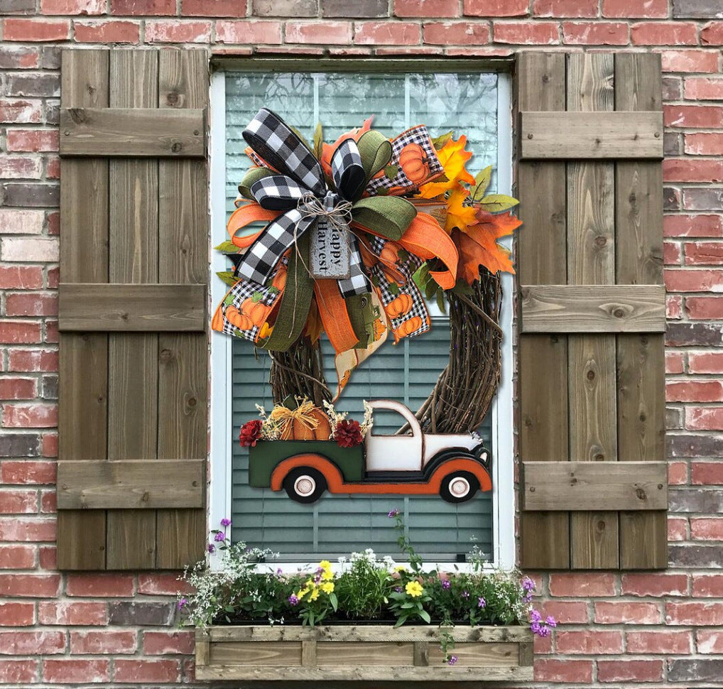 Spooky Halloween Door Garland – Unique Car Ornament for the Season - Decor Cravings