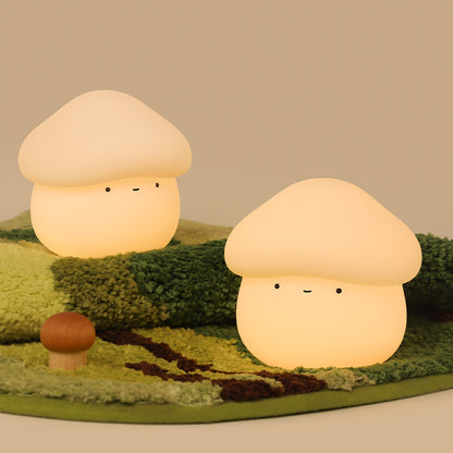Mushroom Night Light – Cute Room Decor Lamp, Soft Glow, USB Rechargeable