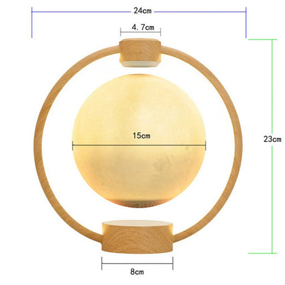 Magnetic Levitation Moon Light with Bluetooth Audio & RGB Effects