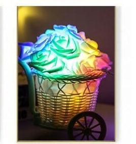 LED Rose Flower String Lights – Romantic Battery-Powered Room & Event Decor - Decor Cravings