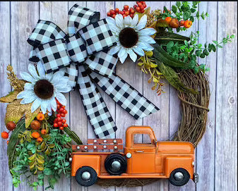 Spooky Halloween Door Garland – Unique Car Ornament for the Season - Decor Cravings