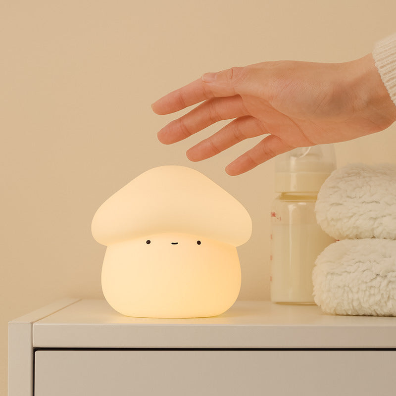 Mushroom Night Light – Cute Room Decor Lamp, Soft Glow, USB Rechargeable