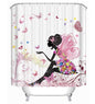 Modern Graffiti Shower Curtain – Black Girl Art with Big Earrings, African Urban Style - Decor Cravings