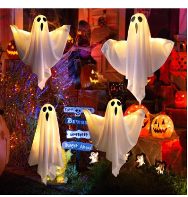 Halloween Glowing Scream Ghost – Scary Light-Up Decoration Props for Haunted House & Party