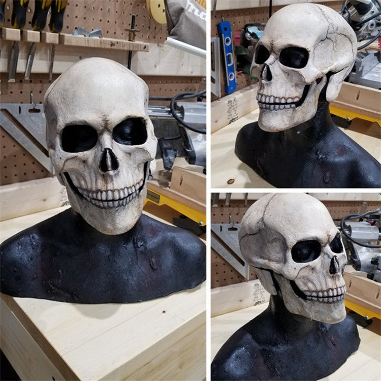 Full Head 3D Skull Mask Helmet with Movable Jaw – Horror Cosplay Skeleton Mask for Adults - Decor Cravings