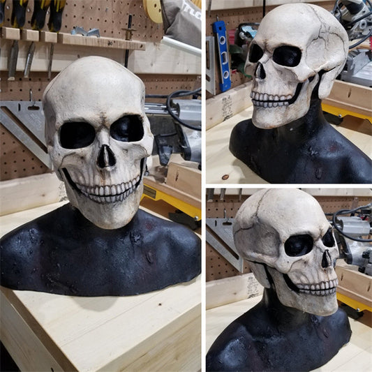 Full Head 3D Skull Mask Helmet with Movable Jaw – Horror Cosplay Skeleton Mask for Adults - Decor Cravings
