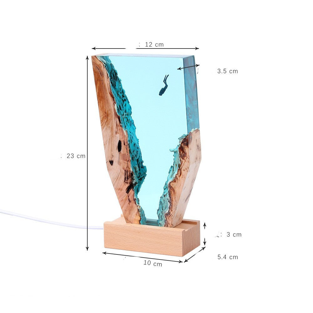 Ocean Cave Diver Decoration – Miniature Diver Figurine for Desk, Shelf, or Aquarium Decor - Decor Cravings