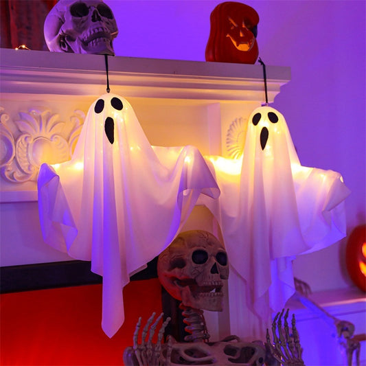 Halloween Glowing Scream Ghost – Scary Light-Up Decoration Props for Haunted House & Party