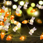 Carrot Rabbit Easter LED Lights – Battery Powered Decorative Garland - Decor Cravings