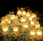 Carrot Rabbit Easter LED Lights – Battery Powered Decorative Garland - Decor Cravings