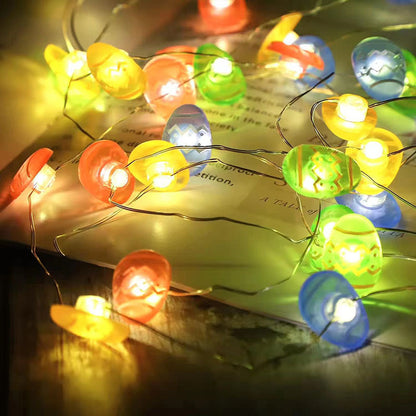 Carrot Rabbit Easter LED Lights – Battery Powered Decorative Garland - Decor Cravings