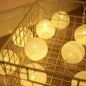 LED Cotton Ball Garland – Colorful Fairy Lights for Home Decor - Decor Cravings