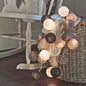 LED Cotton Ball Garland – Colorful Fairy Lights for Home Decor - Decor Cravings