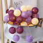 LED Cotton Ball Garland – Colorful Fairy Lights for Home Decor - Decor Cravings