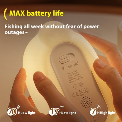 Touch Night Light for Bedroom – Dimmable LED Bedside Lamp, Eye-Care Sleep Light, USB Rechargeable