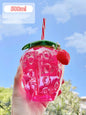 500ml Cute Strawberry Cartoon Straw Bottle - Perfect for Milk, Coffee & More - Decor Cravings
