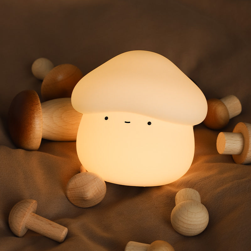 Mushroom Night Light – Cute Room Decor Lamp, Soft Glow, USB Rechargeable