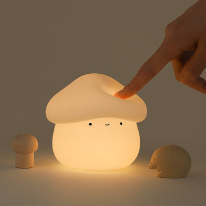 Mushroom Night Light – Cute Room Decor Lamp, Soft Glow, USB Rechargeable