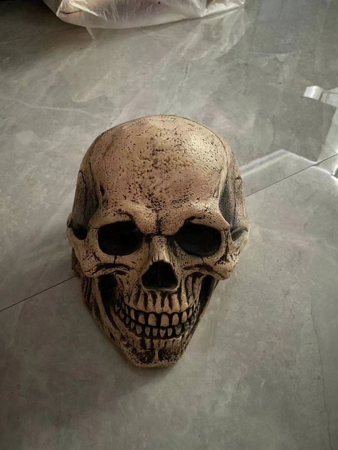 Full Head 3D Skull Mask Helmet with Movable Jaw – Horror Cosplay Skeleton Mask for Adults - Decor Cravings