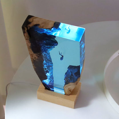 Ocean Cave Diver Decoration – Miniature Diver Figurine for Desk, Shelf, or Aquarium Decor - Decor Cravings